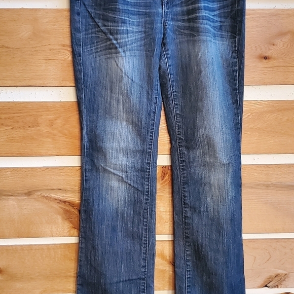 Earl Jeans Embellished Pockets Sz. 8 Blue Jeans - Picture 4 of 12